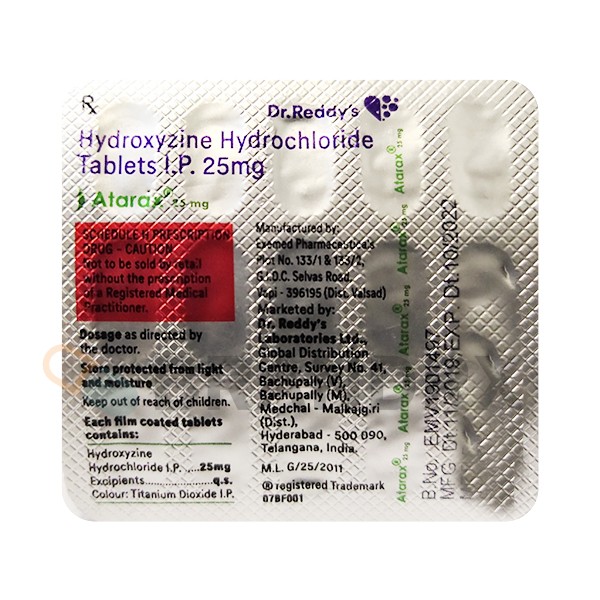 Atarax 25 mg Dr. Reddy's Laboratories